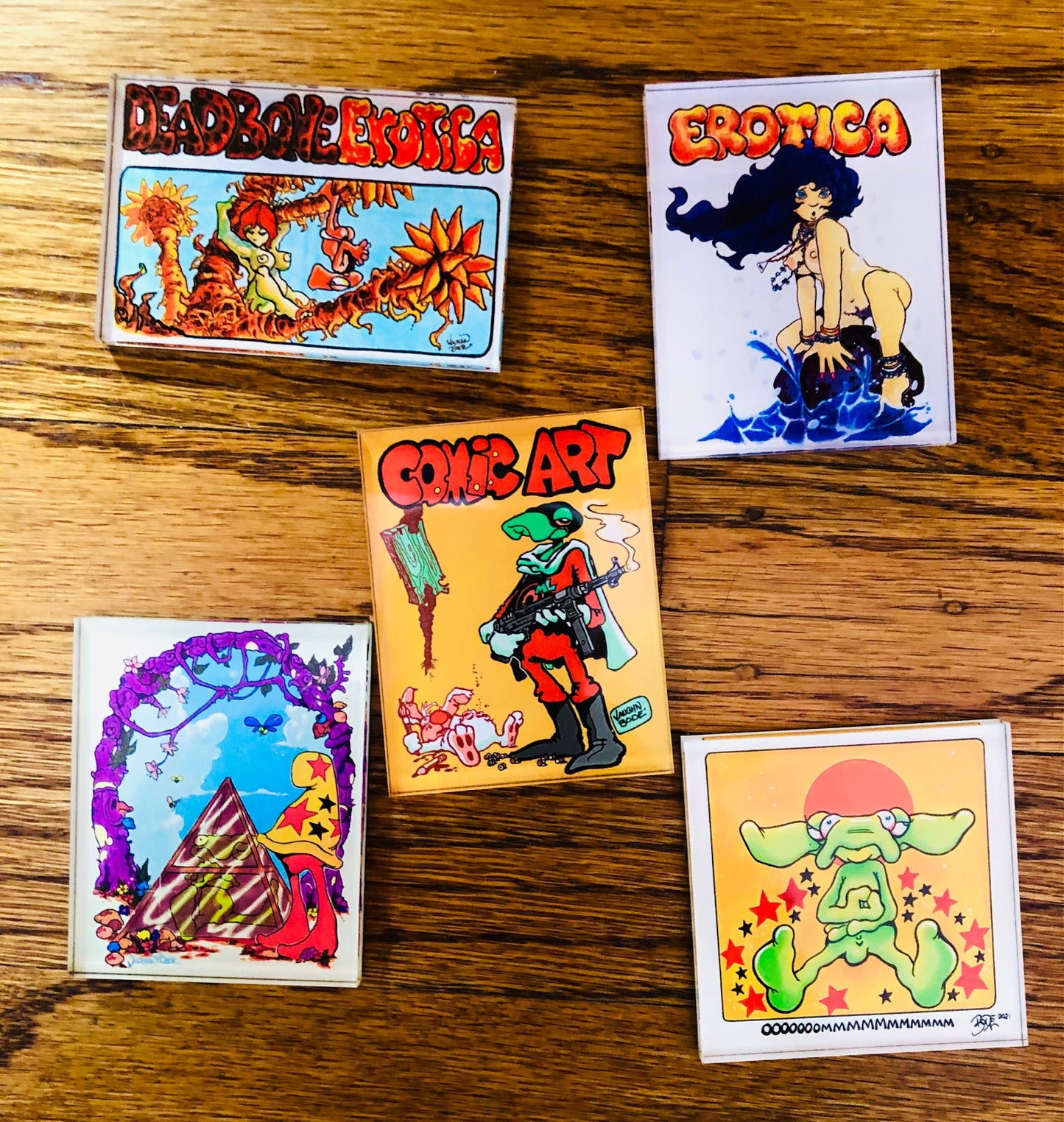 Magnet Set with Vaughn Bode art - set of 5