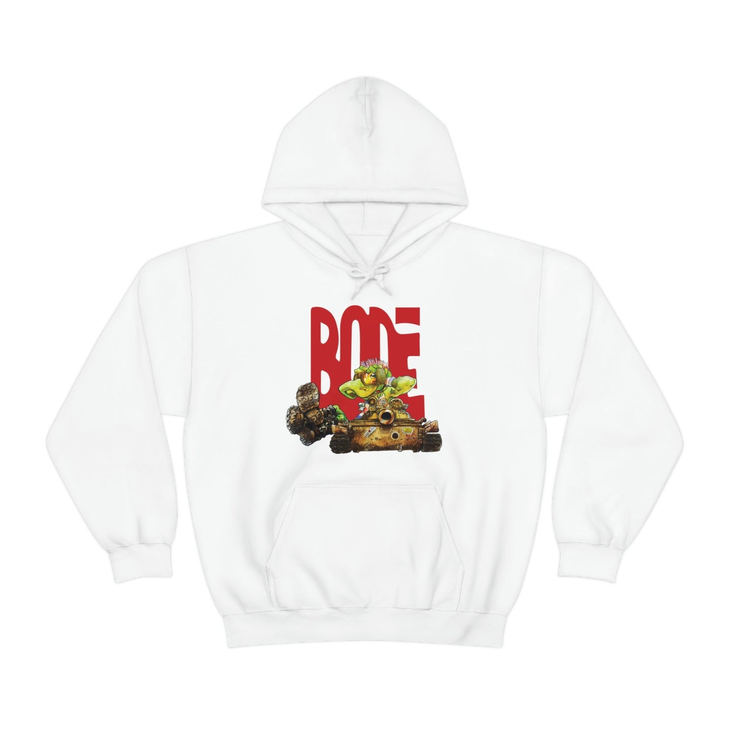 Bode World Tour "Tanking Around" Limited Edition Double Sided Hoodie White