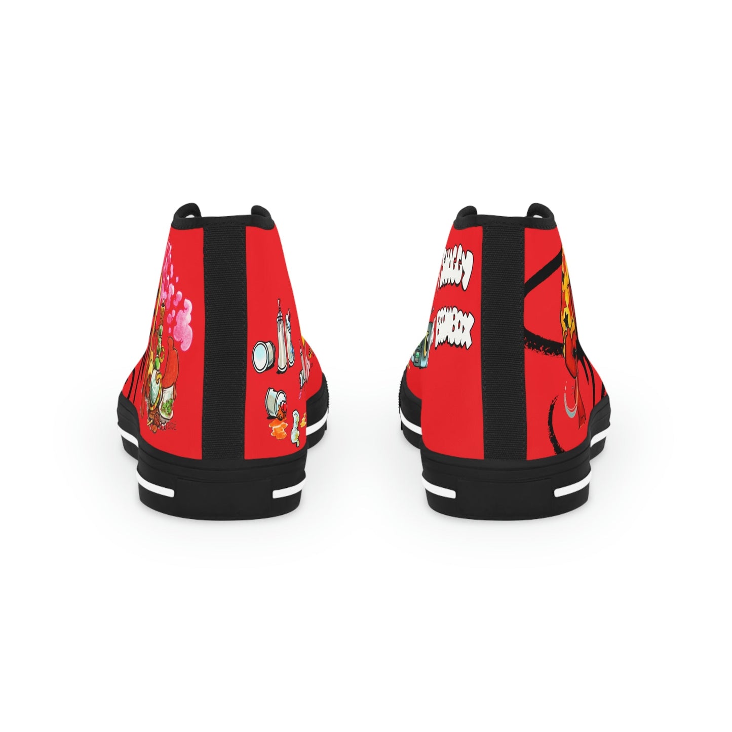 The "BODE CANVAS" Hi-Top Red #1