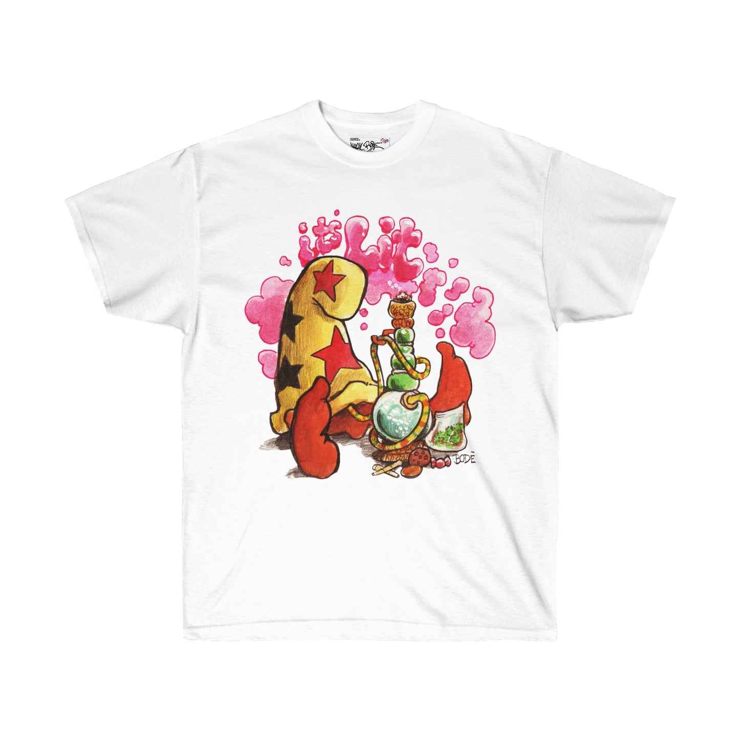 Bode It's Lit Cheech Limited Edition Tee White