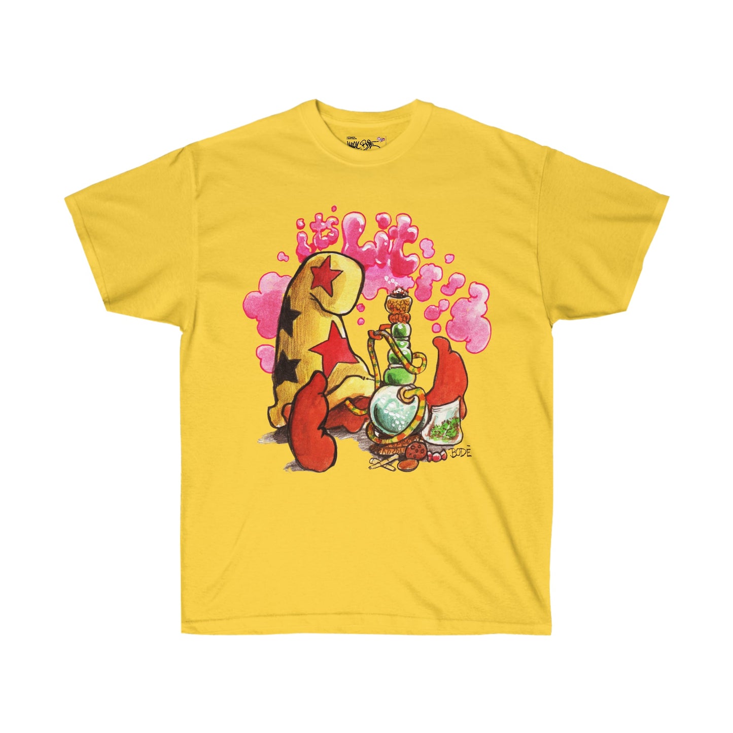 Bode It's Lit Cheech Limited Edition Tee Yellow