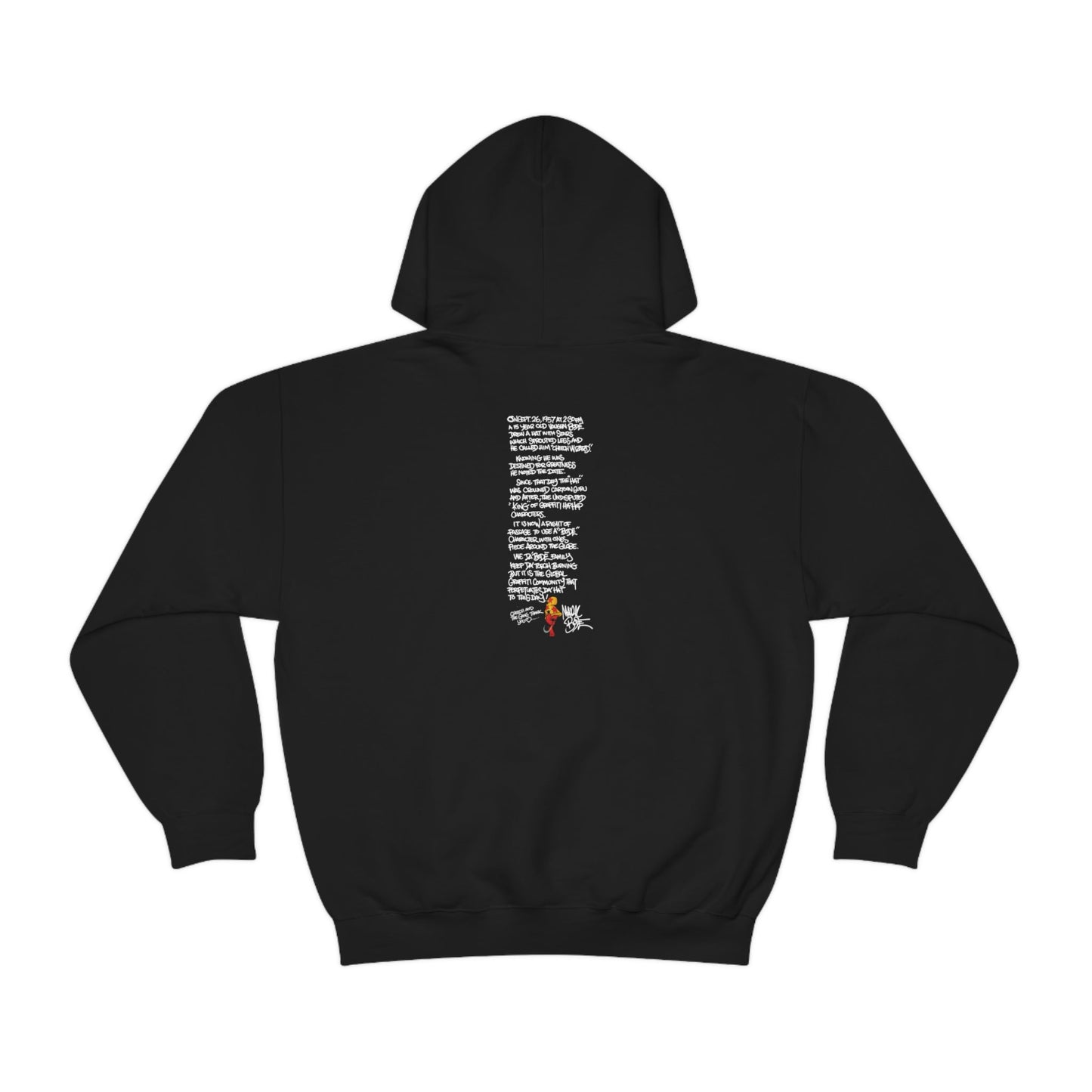 Bode Creed "Classic Cheech Drawing" Limited Edition 2-Sided Hoodie Black