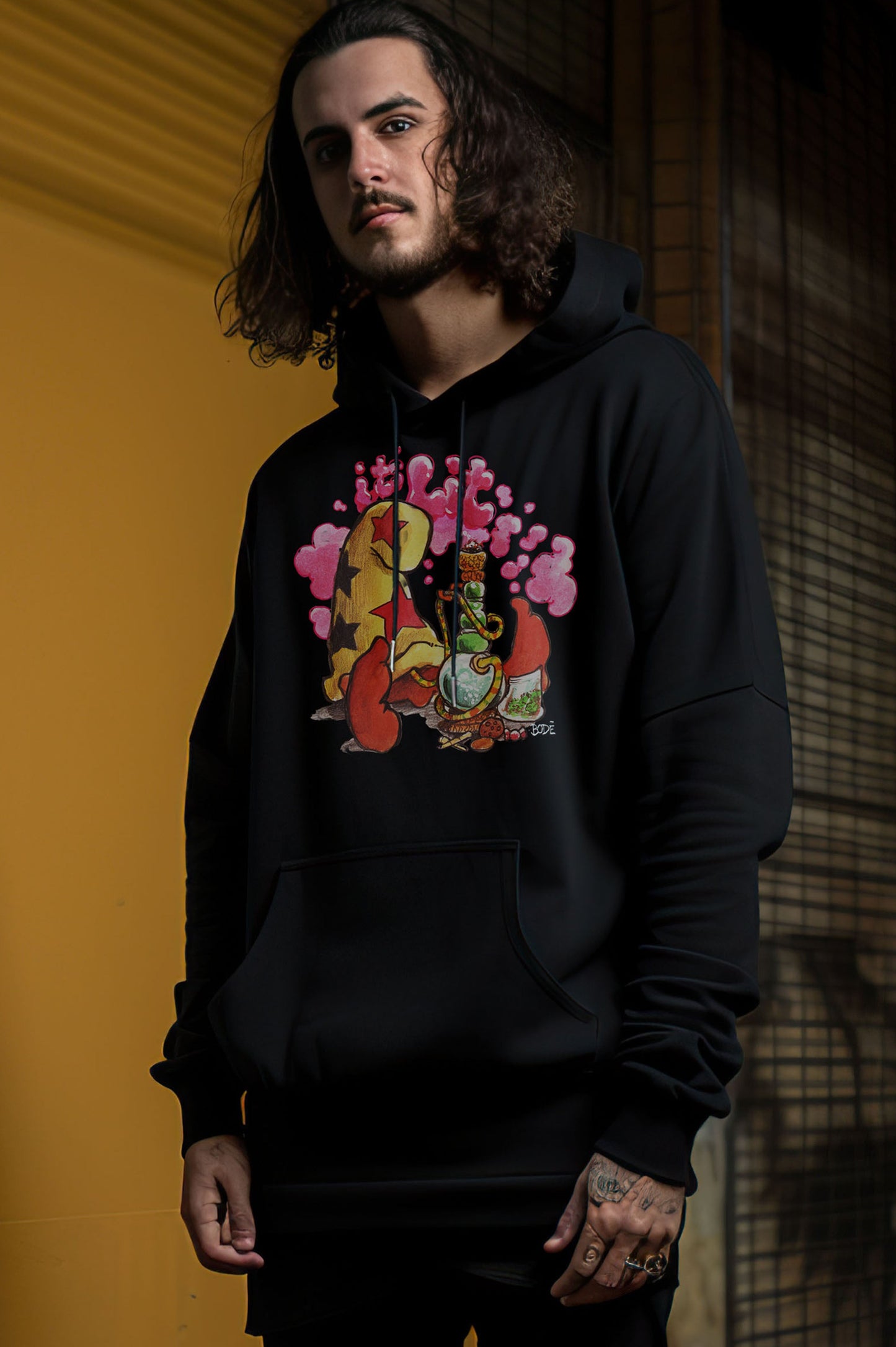 Bode "It's Lit" Cheech Limited Edition Double-Sided Heavy Blend Hoodie