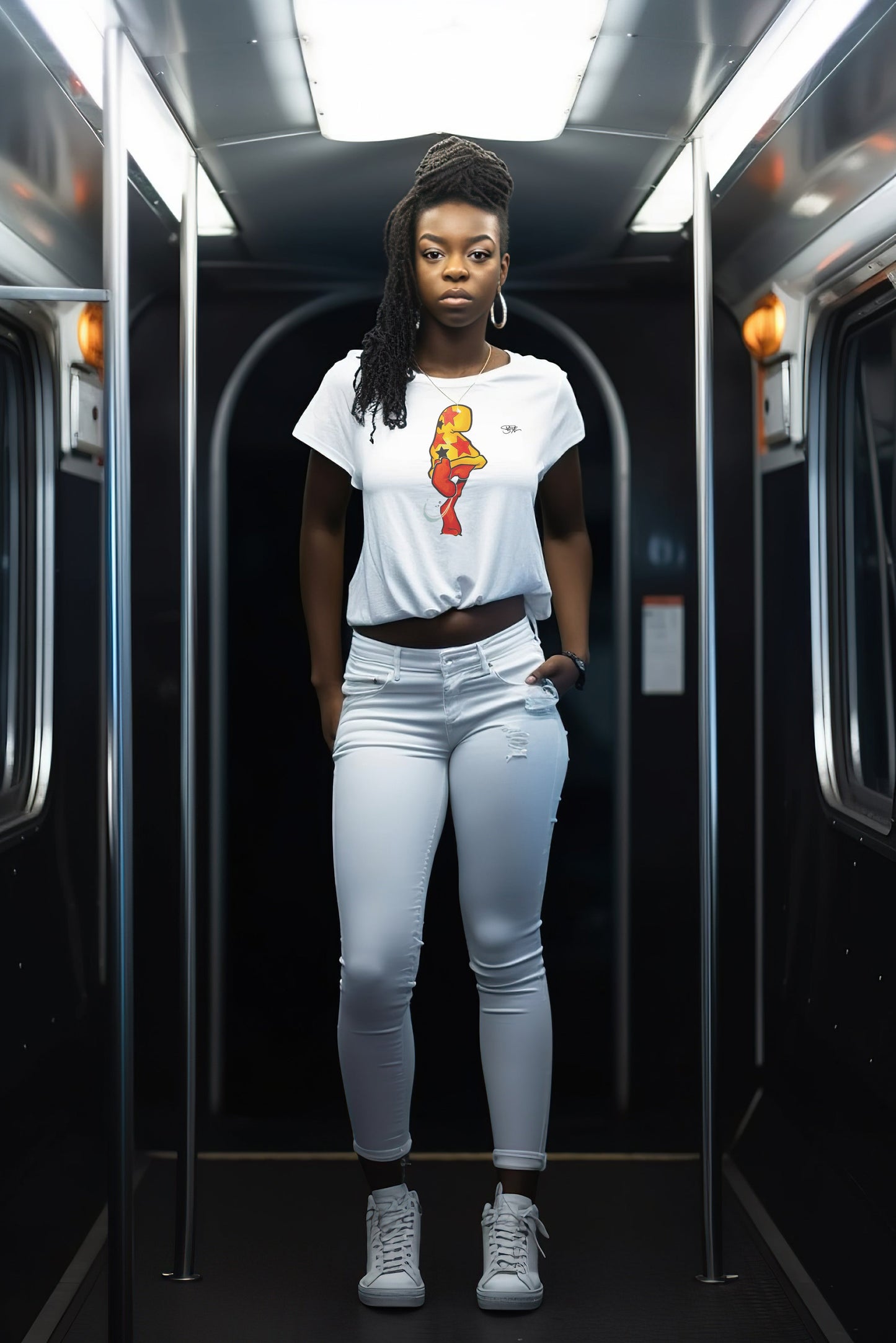 Bode Creed "Classic Cheech Drawing" Limited Edition Tee White