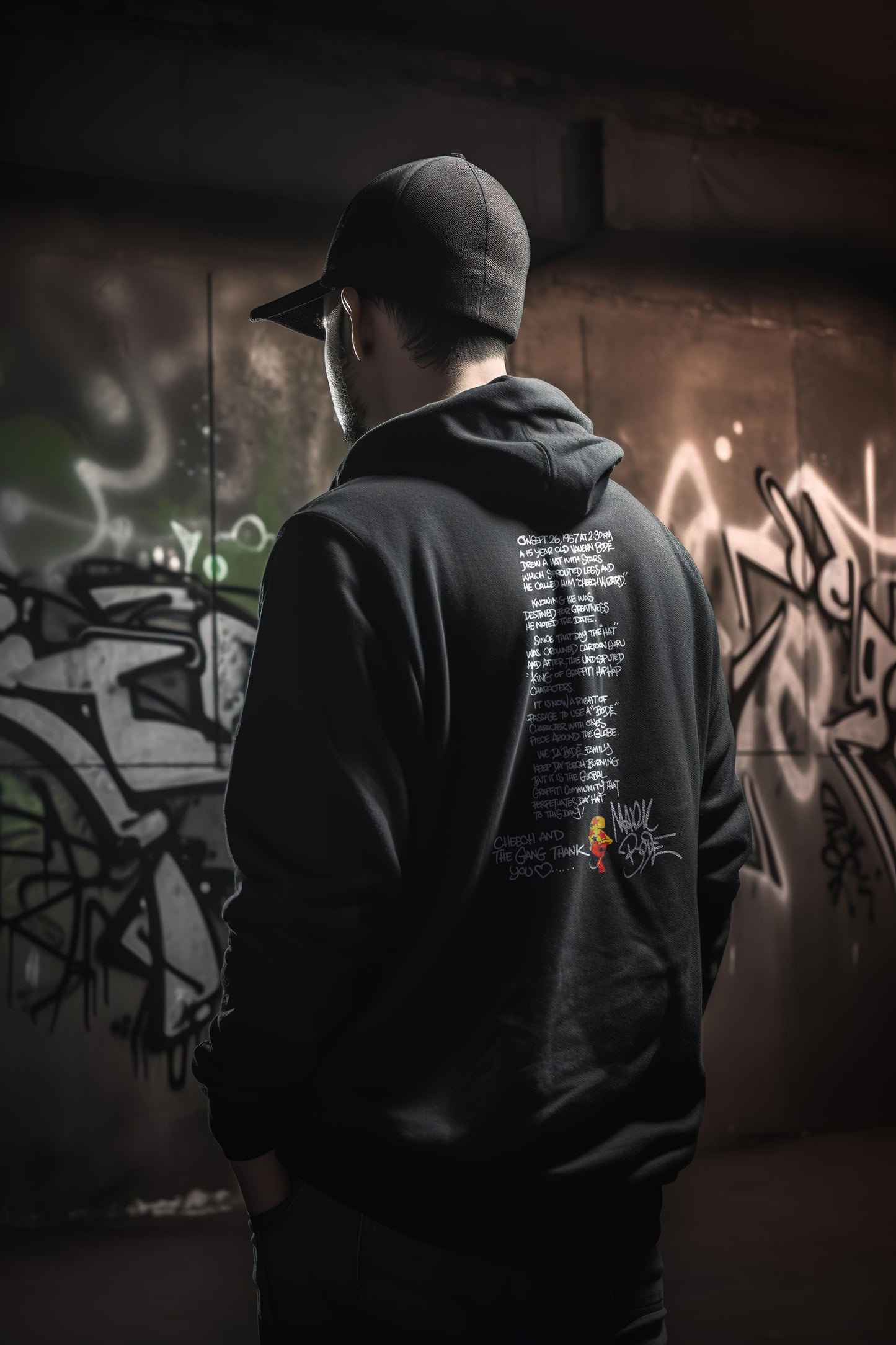 Bode "It's Lit" Cheech Limited Edition Double-Sided Heavy Blend Hoodie