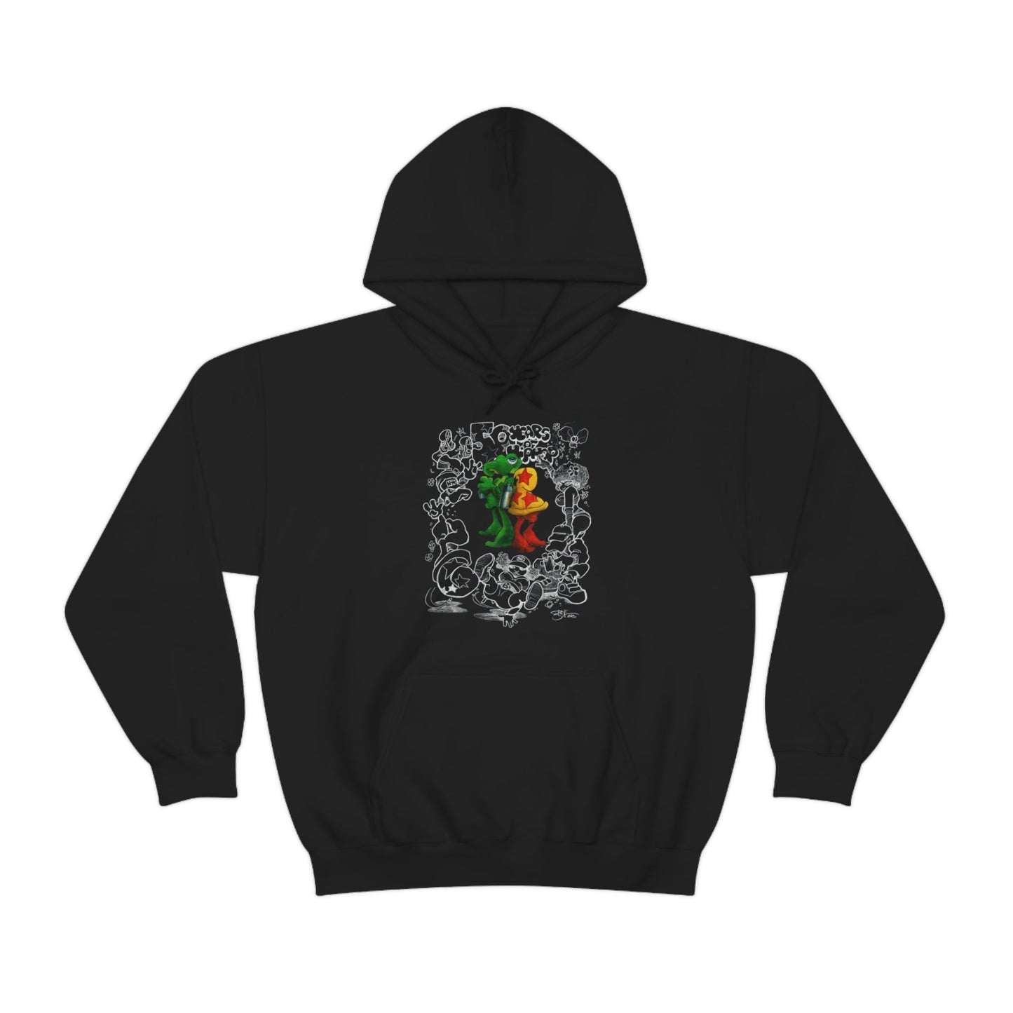 Bode X 50th Anniversary of Hip Hop Limited Edition 2-Sided Hoodie Black