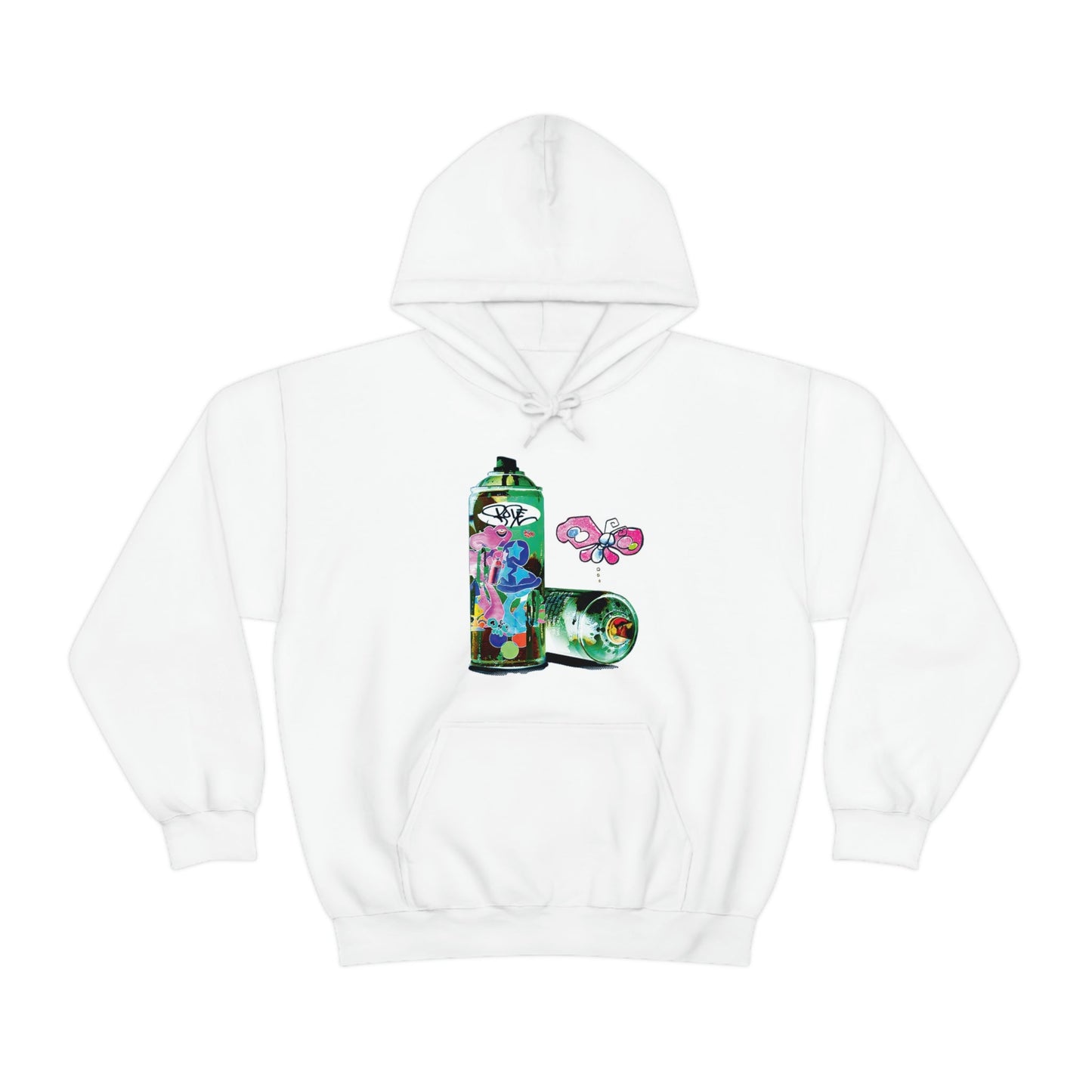 Bode Tour Spray Can Limited Edition Double-Sided Hoodie White