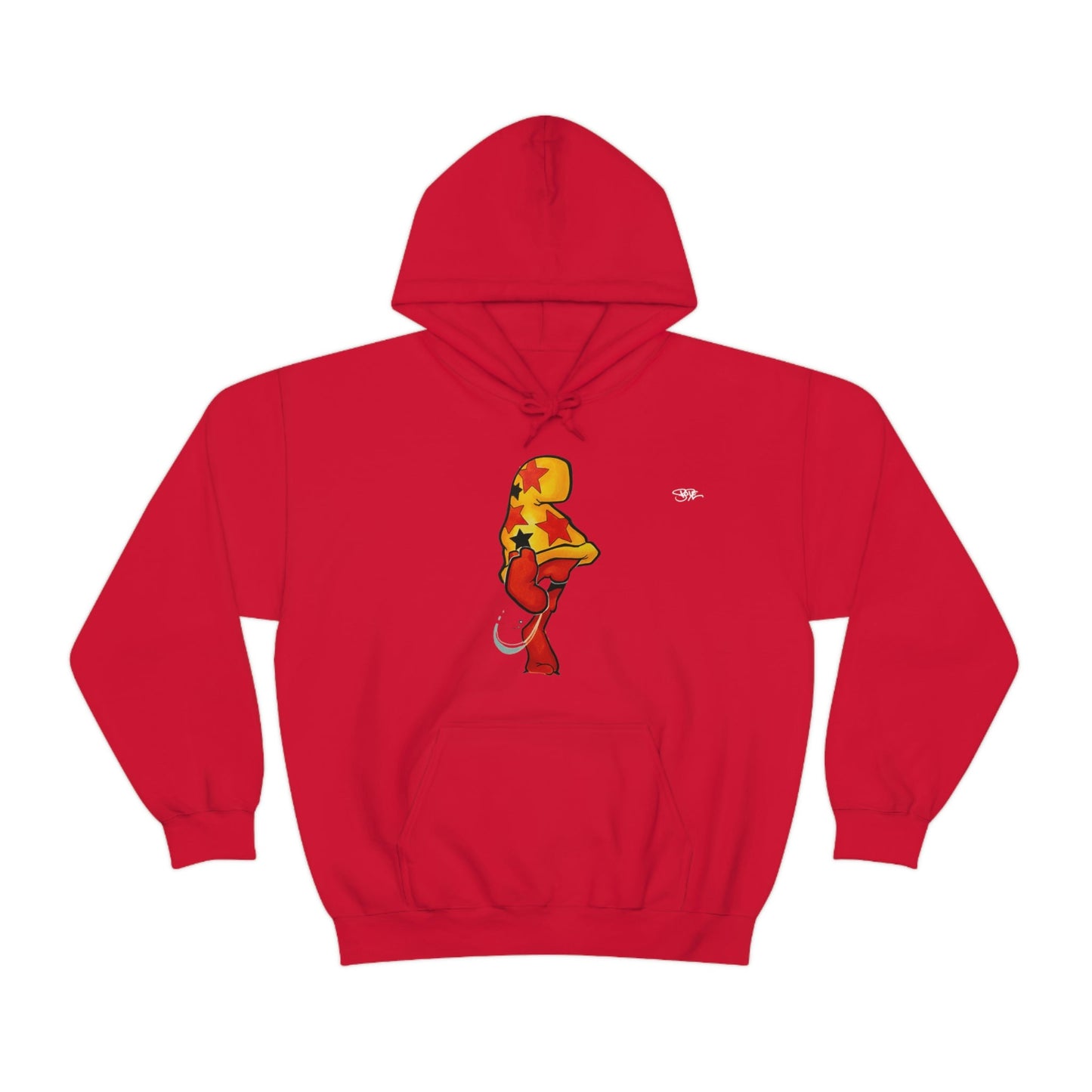 Bode Creed "Classic Cheech Drawing" Limited Edition 2-Sided Hoodie Red