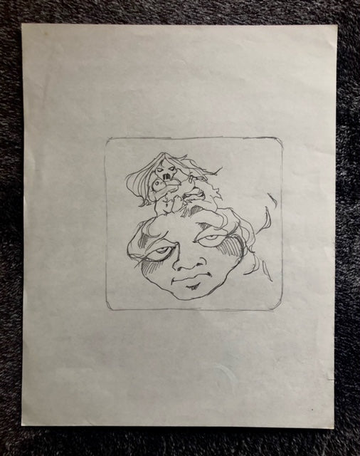 PRELIMINARY PENCIL FOR EROTICA BY VAUGHN BODE - Original 1 of 1